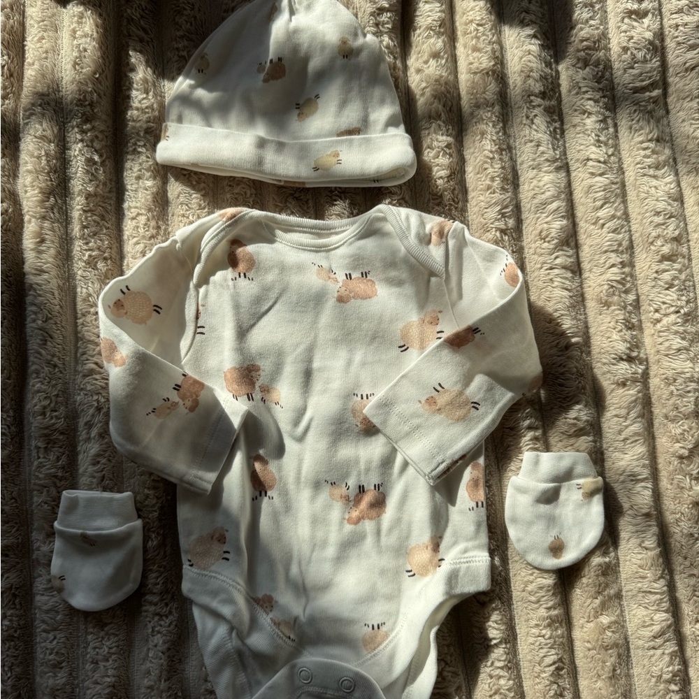 Ribbed Long Sleeve Baby Bodysuits - Picture 4 of 15